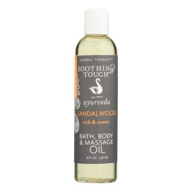 Soothing Touch Bath And Body Oil - Sandalwood - 8 Oz