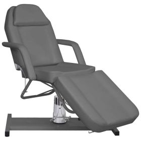 Massage Table Gray 70.9"x24.4"x(34.3"-44.1")