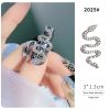 30PCS A Bag New Nail Art Alloy Zircon Snake Rose Gold and Silver Metal Jewelry Nail Diamonds