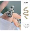 30PCS A Bag New Nail Art Alloy Zircon Snake Rose Gold and Silver Metal Jewelry Nail Diamonds