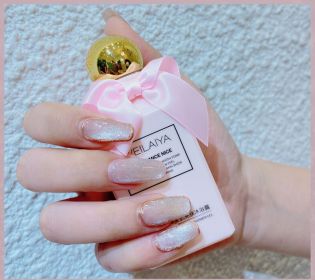 Milk Tea Crystal Stone Cat Eye Nail Polish (Option: X-10ML)