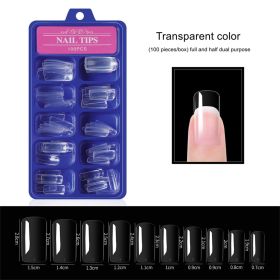 100pcs a box;  Nail Pieces;  French Nail Pieces;  Fake Nails;  Full Cover;  Half Cover Nail Tips;  DIY Nail Tips (design: 5)