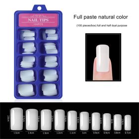 100pcs a box;  Nail Pieces;  French Nail Pieces;  Fake Nails;  Full Cover;  Half Cover Nail Tips;  DIY Nail Tips (design: 6)