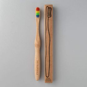 Bamboo Toothbrush (Color: Rainbow)