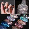 LILYCUTE 7ml Holographic Glitter Gel Nail Polish Spring Color Sparkling Sequins Soak Off UV LED Varnish Nail Art Decoration