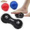 Hedgehog Massage Ball Spiky Peanut Ball Stress Reflexology Trigger Point Massage Balls for Arm Leg Back Feet Hand Muscle Massage